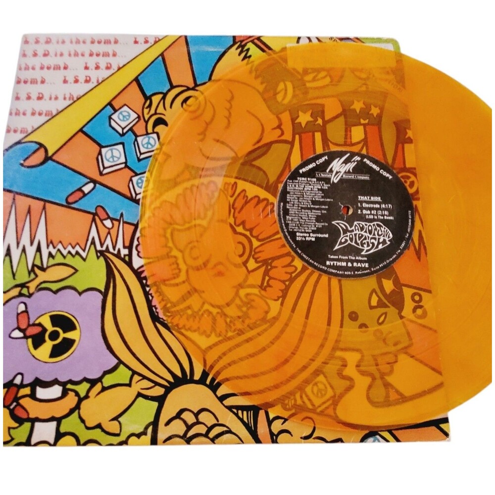 Radio Active Goldfish Promo 12" Vinyl Record LSD Is The Bomb Gold Vinyl 1991